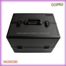 Black ABS Beauty Case Aluminium Cadre Maquillage Valise pour Cosmétique (SACMC065)